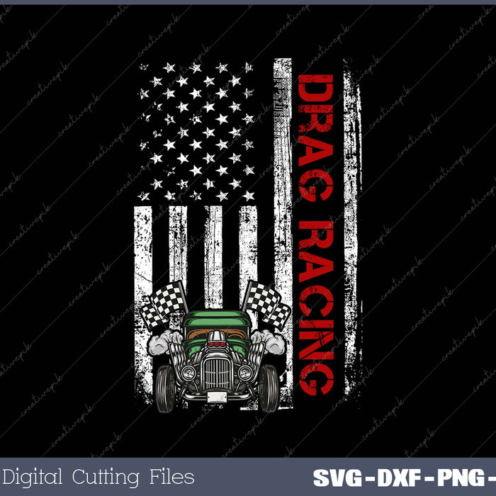 Drag Racing SVG PNG Cutting Printable Files