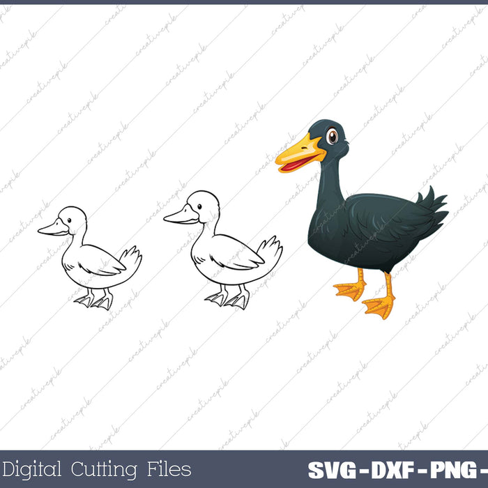 Duck Duck Goose Game Witty Teacher Hunter SVG PNG Cutting Printable Files