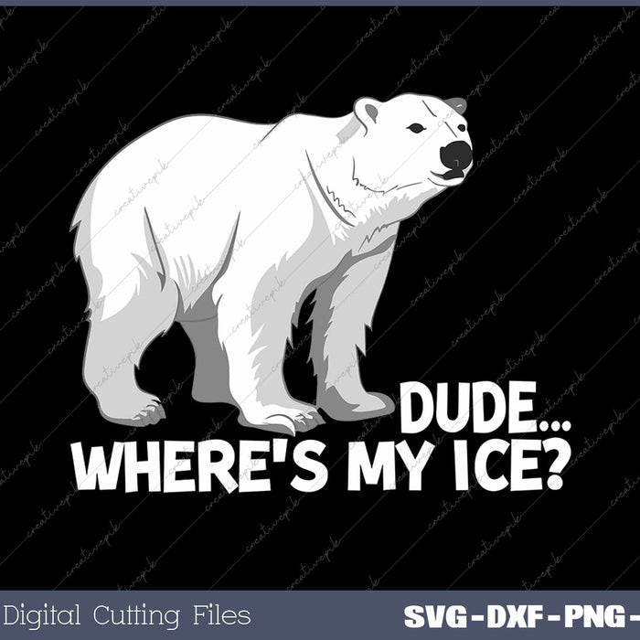 Dude Where’s My Ice Climate Change Polar Bear
