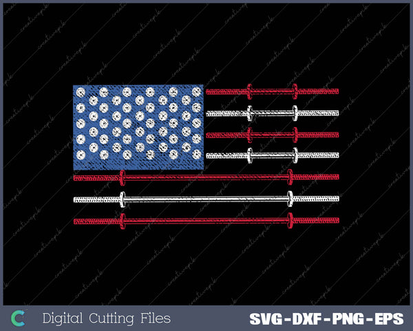 Dumbbell American Flag Workout Gym Fitness 