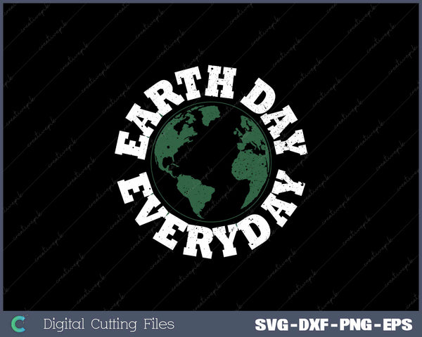 Earth Day Everyday Retro Environmental Svg Design Cut File