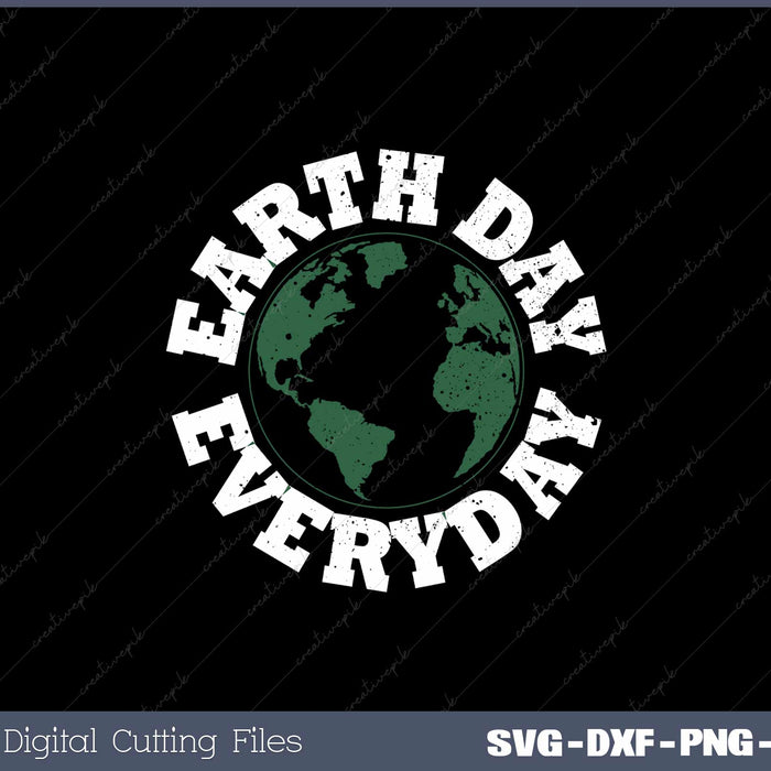 Earth Day Everyday Retro Environmental Svg Design Cut File