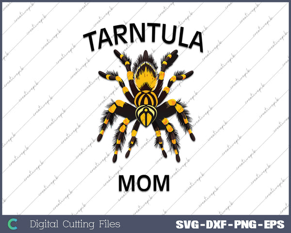 Embroidered 3D tarantula mom SVG PNG Cutting Printable Files