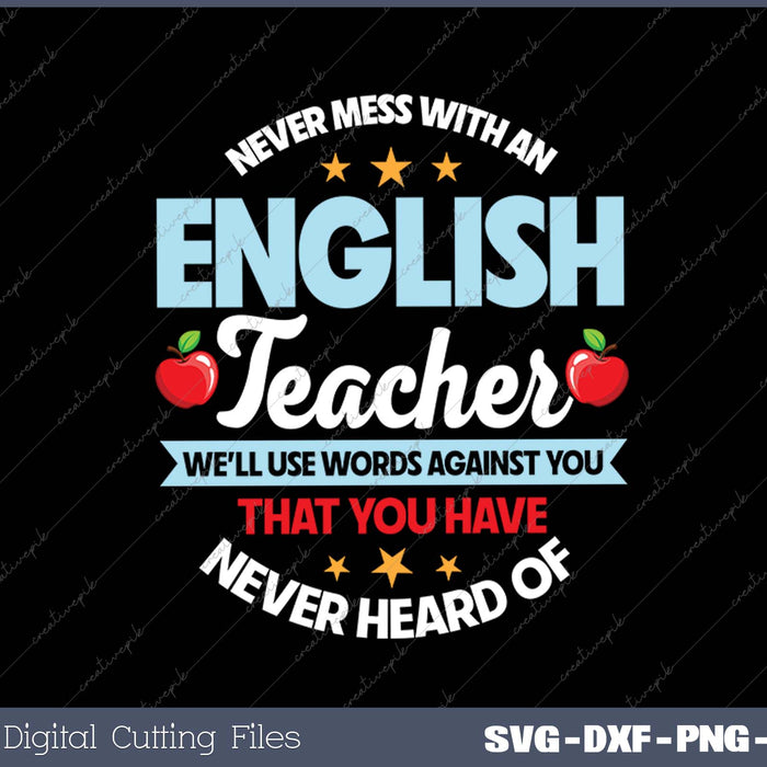 English Teacher Grammarians Professors Grammar Police SVG PNG Cutting Printable Files