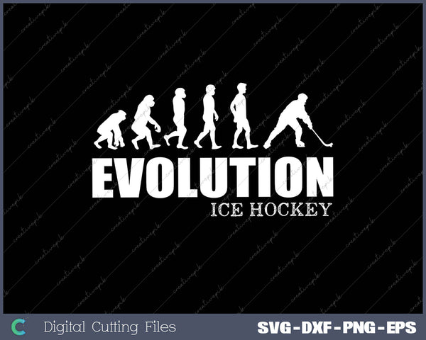 Evolution Ice Hockey SVG PNG Cutting Printable Files