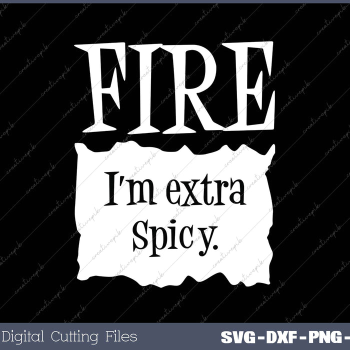 FIRE I'm Extra Spicy Hot Packet Halloween Taco Costume