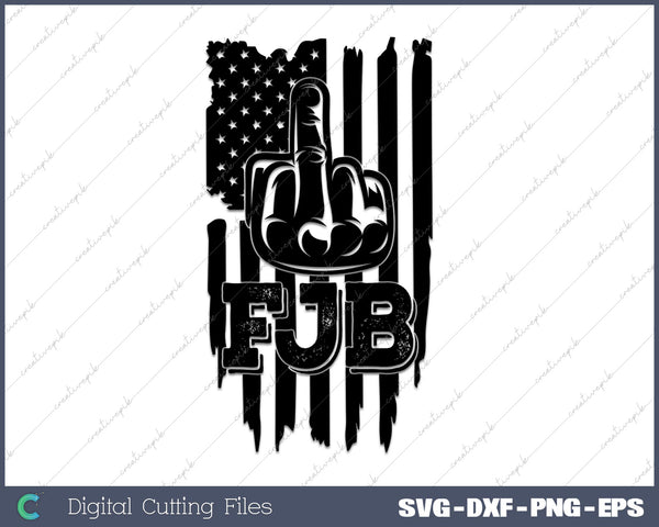 FJB American Flag SVG DXF PNG Cutting File