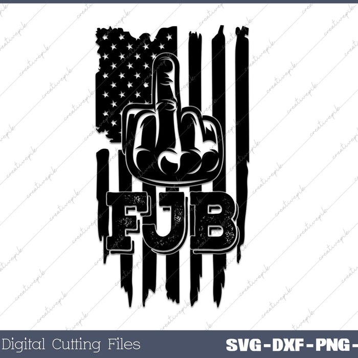 FJB American Flag SVG DXF PNG Cutting File