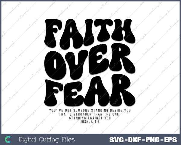 Faith Over Fear Bible Verse Aesthetic Christian 