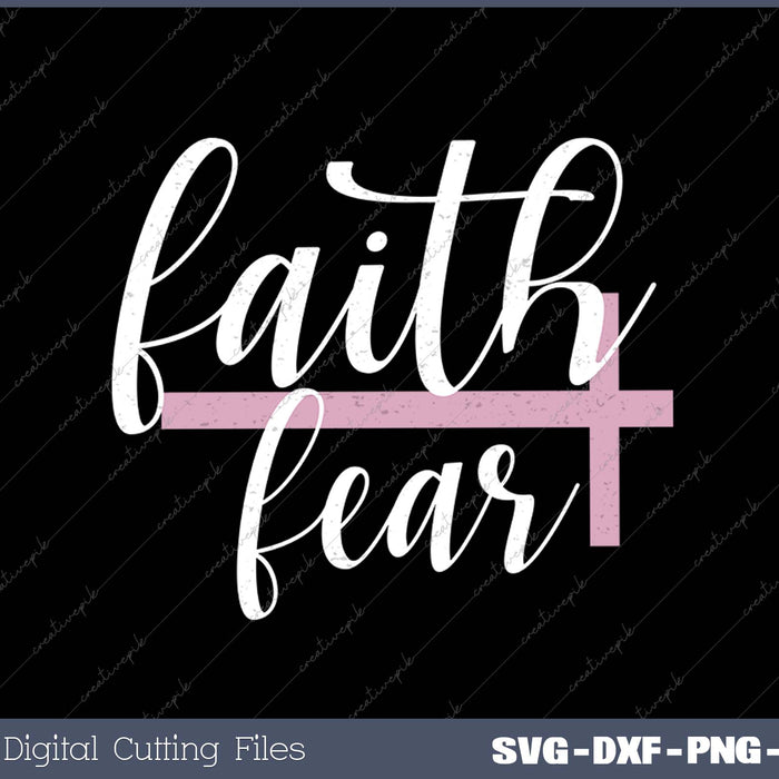 Faith Over Fear Inspirational Christian Gift Bible Quote Tank Top