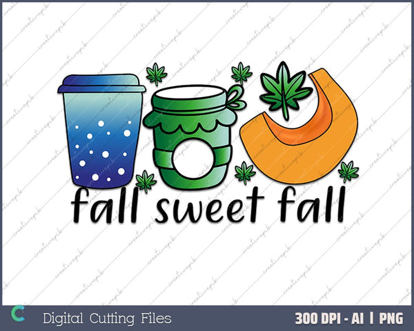 Fall Sweet Fall AI PNG Sublimation File