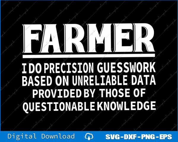 Farmer Definition Funny Farming SVG PNG Cutting Printable File