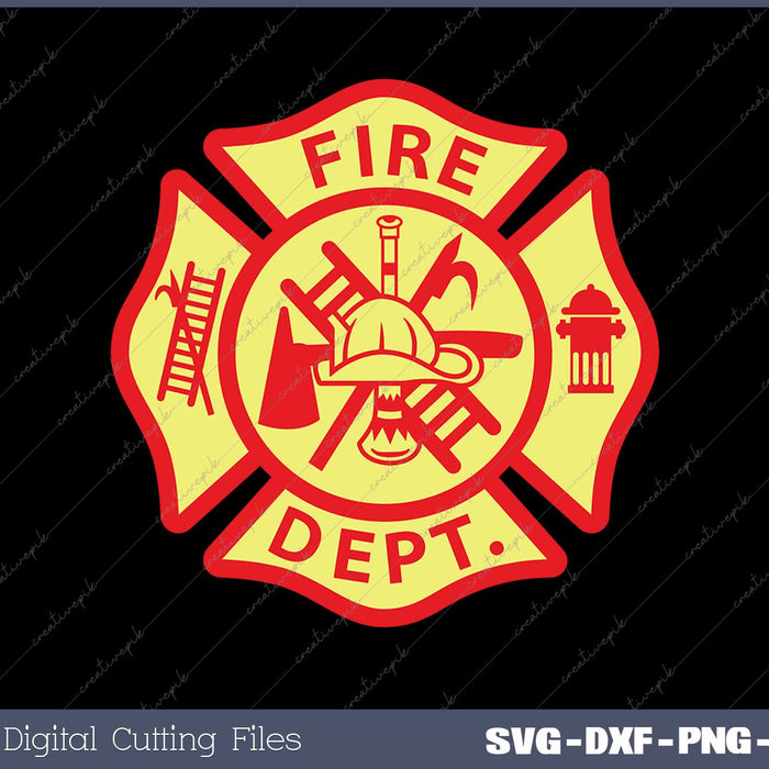 Fire Department Logo Uniform Fireman Symbol Firefighter