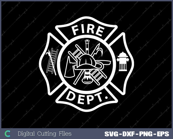 Fire Department Logo Uniform Fireman Symbol Firefighter Gear 