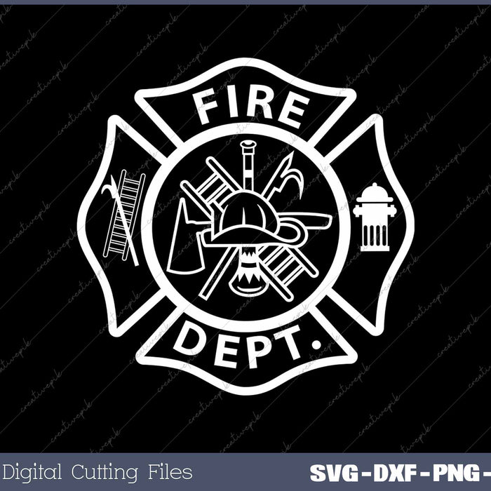 Fire Department Logo Uniform Fireman Symbol Firefighter Gear 