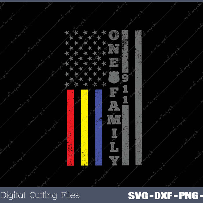 Fire Police Dispatcher 911 Emergency Services SVG PNG Cutting Printable Files