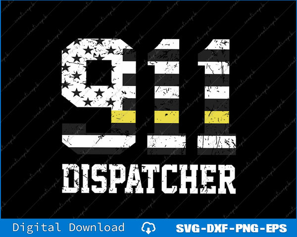Fire Police Dispatcher 911 Emergency Services SVG PNG Printable Files