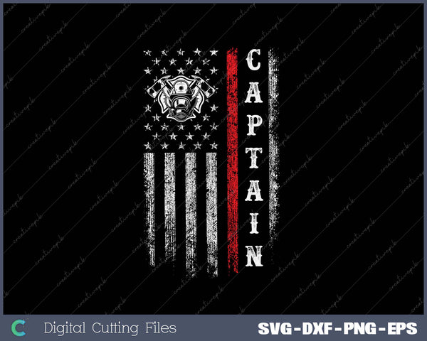 Firefighter Captain Firefighting Captain Chief SVG PNG Printable Files