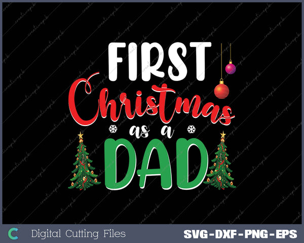 First Christmas As A Dad Funny Christmas Gift New Dad Daddy