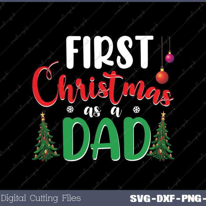 First Christmas As A Dad Funny Christmas Gift New Dad Daddy