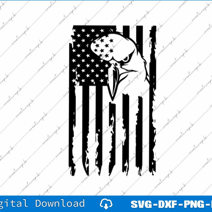 Flag Eagle America Usa Freedom SVG PNG Cutting Printable Files