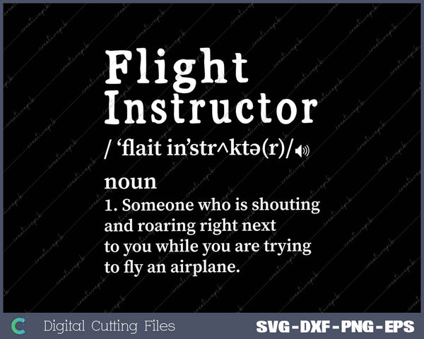 Flight Instructor Gifts Funny Definition Certified Pilot