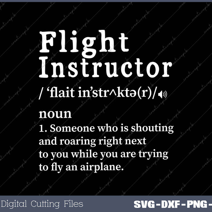 Flight Instructor Gifts Funny Definition Certified Pilot