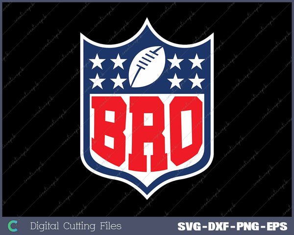 Football Family Bro Team Mascot SVG PNG Cutting Printable Files