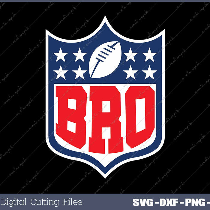 Football Family Bro Team Mascot SVG PNG Cutting Printable Files