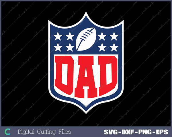 Football Family Dad Team Mascot SVG PNG Cutting Printable Files