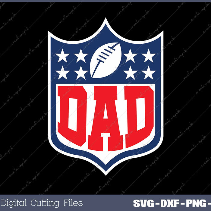 Football Family Dad Team Mascot SVG PNG Cutting Printable Files