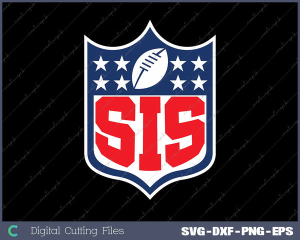 Football Family Sis Team Mascot SVG PNG Cutting Printable Files