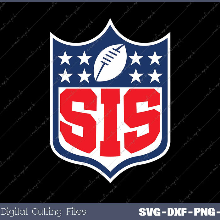 Football Family Sis Team Mascot SVG PNG Cutting Printable Files