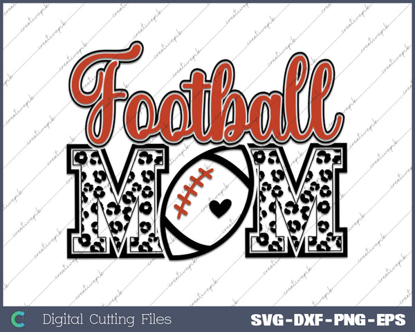 Football Mom Football Mama Sports Mom SVG PNG Printable Files