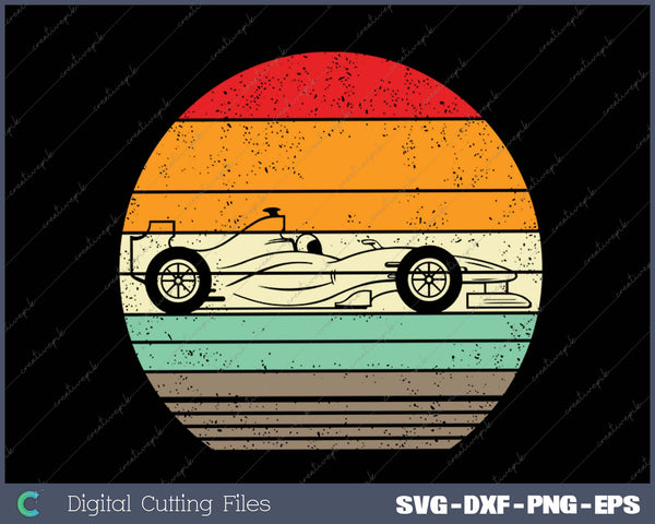 Formula Race Car Sunset Retro Driver Racing Fans Racer Gift