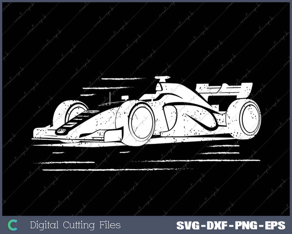 Formula Racecar Distressed Style Racing