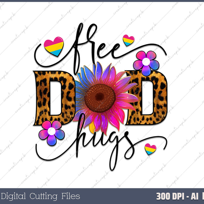 Free Dad Hugs LGBT Supports Happy Pride Month 