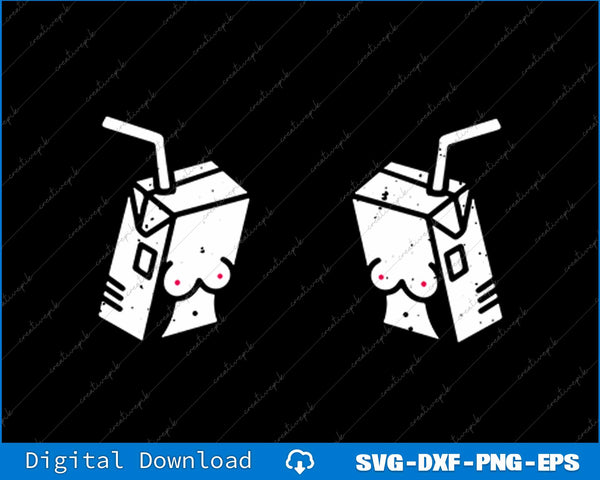 Fresh Milk Breastfeeding Funny Motherhood SVG PNG Cutting File
