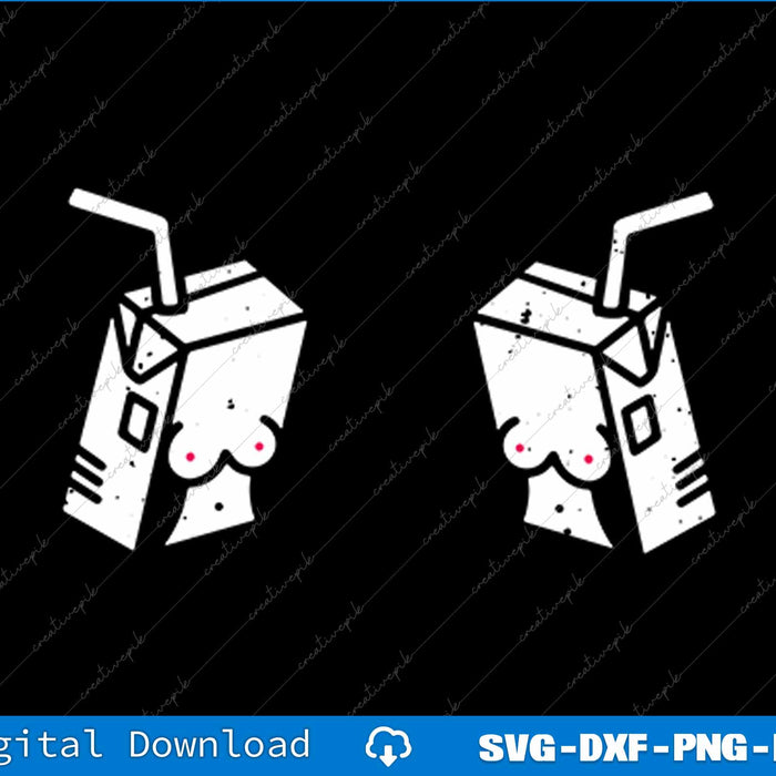 Fresh Milk Breastfeeding Funny Motherhood SVG PNG Cutting File