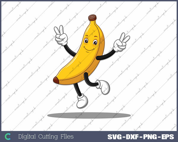 Funny Banana Humor Fruit SVG PNG Cutting Printable Files
