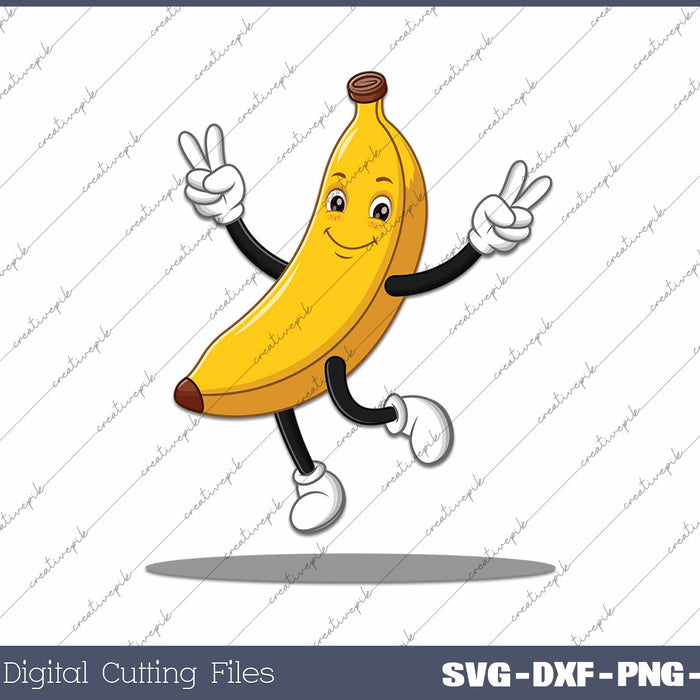 Funny Banana Humor Fruit SVG PNG Cutting Printable Files
