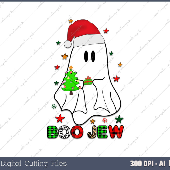 Funny Boo Jew Lazy Halloween Costumer AI PNG Sublimation File