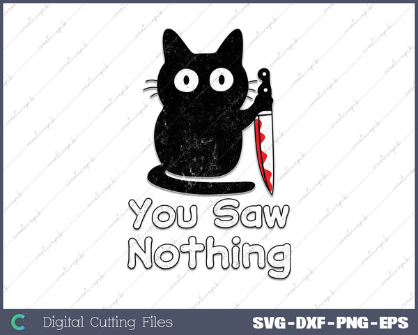 Funny Cat You Saw Nothing  Funny Black Cat 