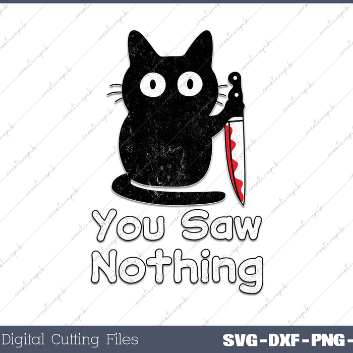 Funny Cat You Saw Nothing  Funny Black Cat 