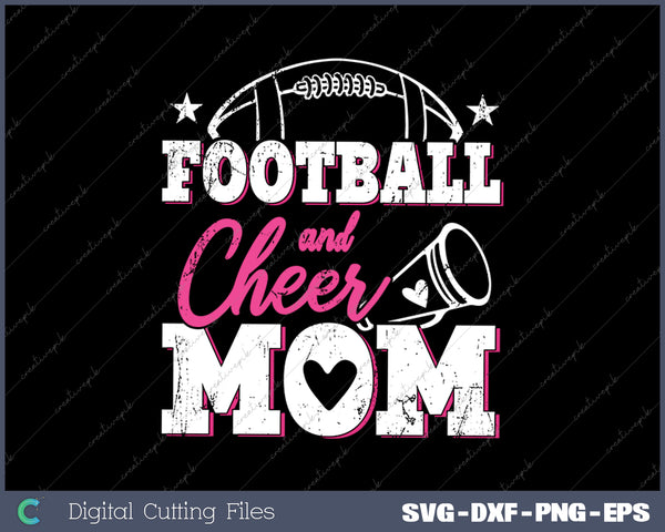 Funny Cheerleading Mom Football and Cheer Mom SVG PNG Cutting Printable Files