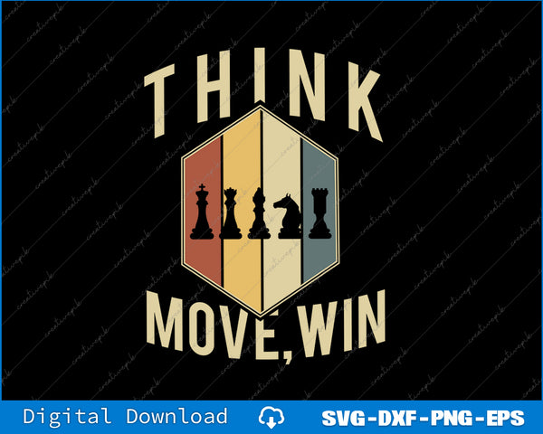 Funny Chess Player Board Game Chess SVG PNG Cutting Printable File