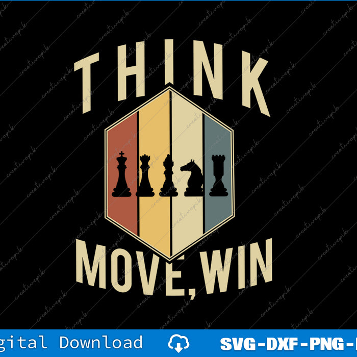 Funny Chess Player Board Game Chess SVG PNG Cutting Printable File