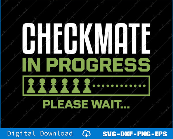 Funny Chess Player Board Game Chess SVG PNG Printable File