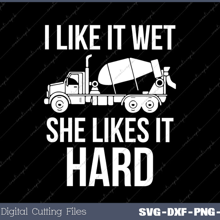 Funny Concrete Mixer Cement Mixer Truck Driver SVG