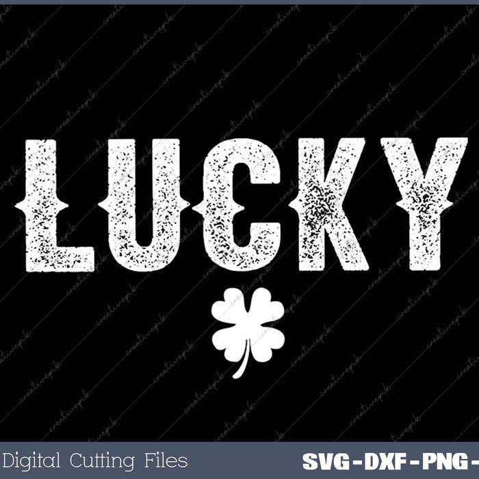 Funny Couples Matching Lucky  St. Patrick's Day SVG PNG Cutting Printable Files